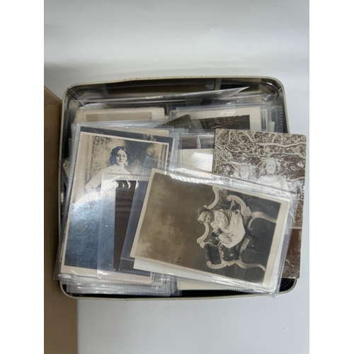 60 - Quantity of black & white family photographs and photographic cabinet cards, circa late 19th century... 