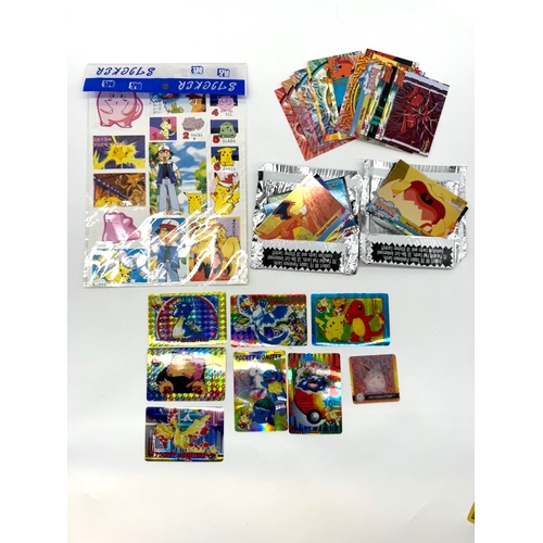 61 - Vintage Japanese Nintendo Pokemon / Pocket Monster Sealed Sticker sheet, Japanese Bandai Pocket Mons... 