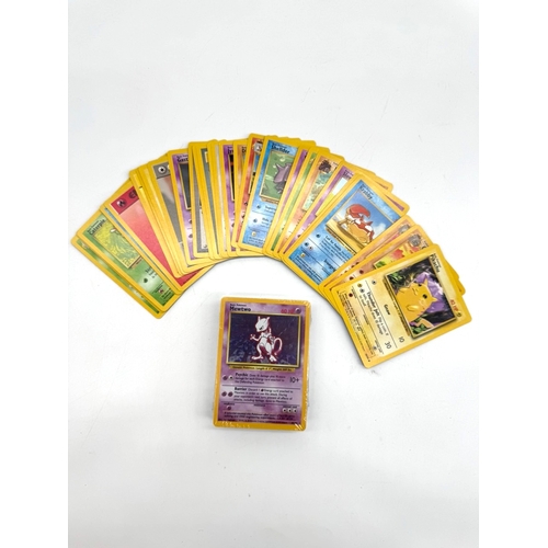 62 - Pokemon TCG : Sealed Deck Pack with Mewtwo Holographic card from ZAP Theme Deck + loose Pokemon card... 