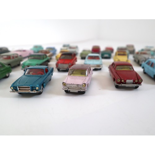 40 - Collection of Dinky & Corgi Toys die-cast model cars - some with early jewel eyes