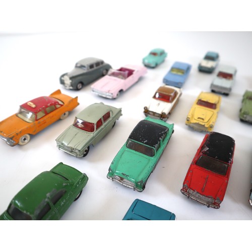 40 - Collection of Dinky & Corgi Toys die-cast model cars - some with early jewel eyes