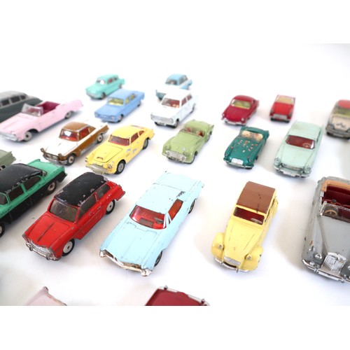 40 - Collection of Dinky & Corgi Toys die-cast model cars - some with early jewel eyes