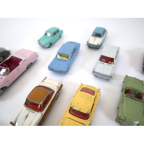 40 - Collection of Dinky & Corgi Toys die-cast model cars - some with early jewel eyes