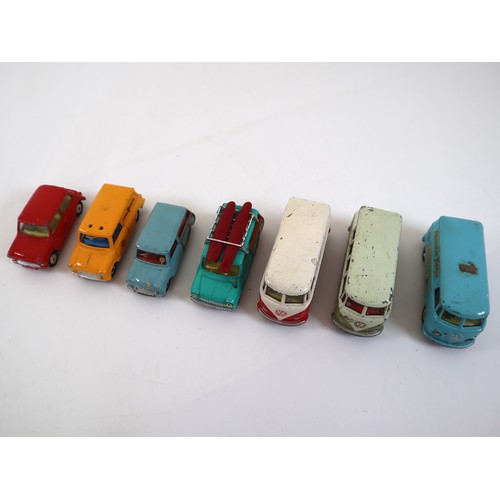 41 - Collection of Corgi & Dinky toys Mini's & VW Campers