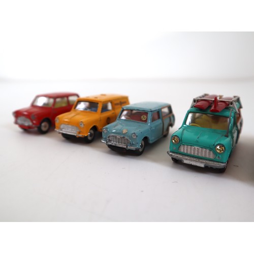 41 - Collection of Corgi & Dinky toys Mini's & VW Campers