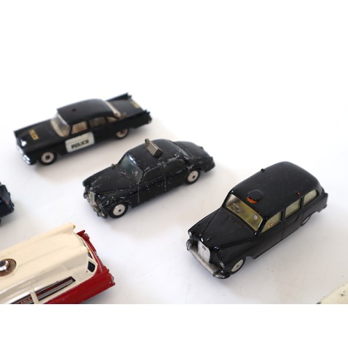 43 - Collection of Corgi & Dinky Toy Model die cast service vehicles Police , Ambulance