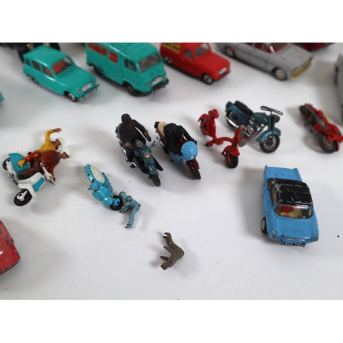 46 - Collection of die cast models including Corgi, Dinky, Norev, Spot On, Lesney