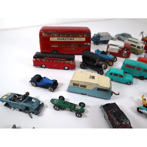 46 - Collection of die cast models including Corgi, Dinky, Norev, Spot On, Lesney