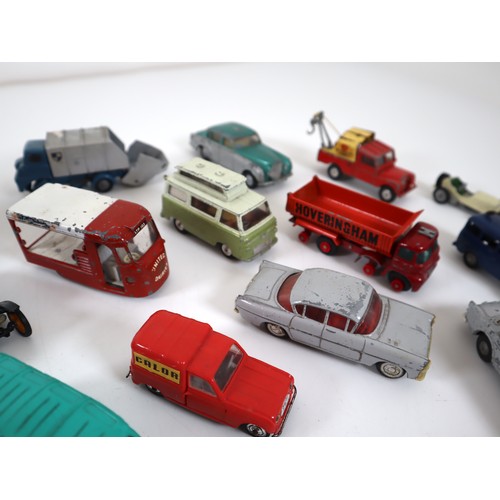 46 - Collection of die cast models including Corgi, Dinky, Norev, Spot On, Lesney