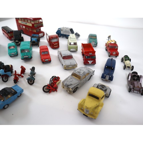 46 - Collection of die cast models including Corgi, Dinky, Norev, Spot On, Lesney