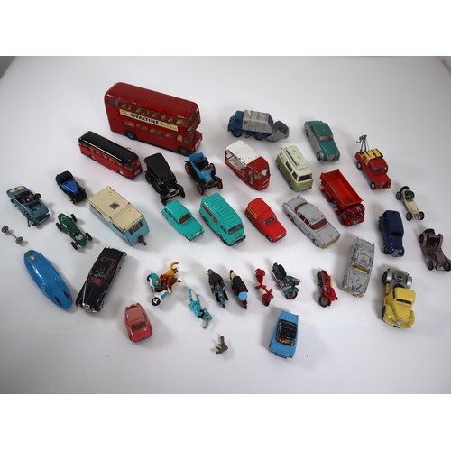 46 - Collection of die cast models including Corgi, Dinky, Norev, Spot On, Lesney