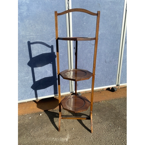 652 - Vintage collapsible plant stand.