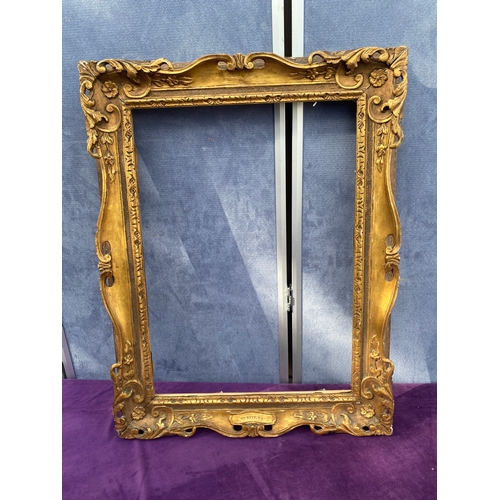 698 - Ornate gilt frame See images for all dimensions.