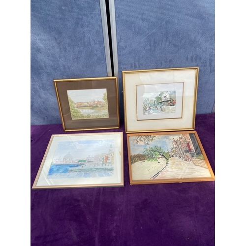 702 - Four scenic landscape signed water colours