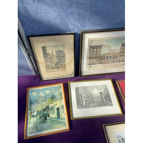 704 - Large collection of Vintage prints