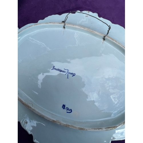 206 - Three decorative ceramic servic plates