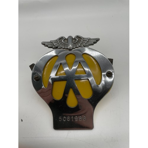 220 - Brass Milners Safe plaque, AA Car Plaque, dummy Ammunition shell and AEC truck