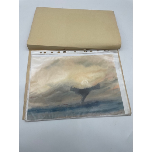 223 - A collection of Trevor Castle watercolours