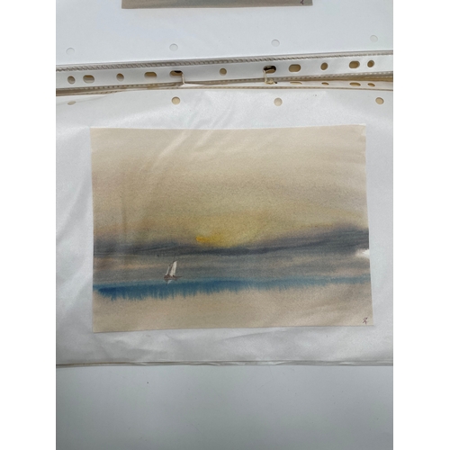 223 - A collection of Trevor Castle watercolours