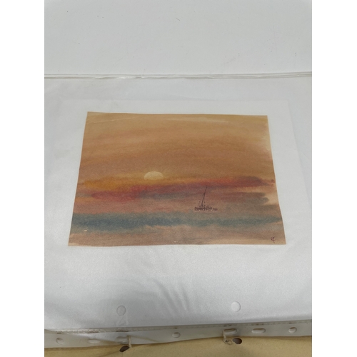 223 - A collection of Trevor Castle watercolours