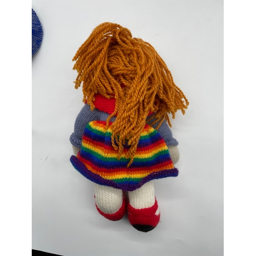 224 - Rosie and Jim Knitted dolls