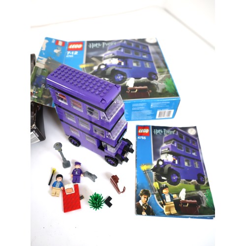 192 - LEGO Harry Potter & Studio - 4755 Knight Bus, 2 boxes of misc harry Potter Pieces & 1351 Studio Movi... 