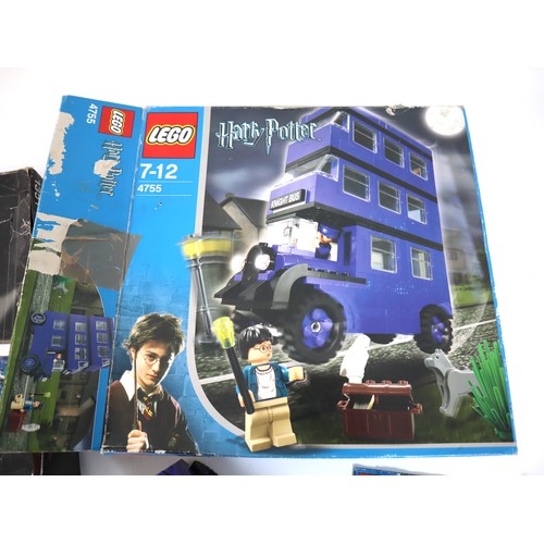 192 - LEGO Harry Potter & Studio - 4755 Knight Bus, 2 boxes of misc harry Potter Pieces & 1351 Studio Movi... 