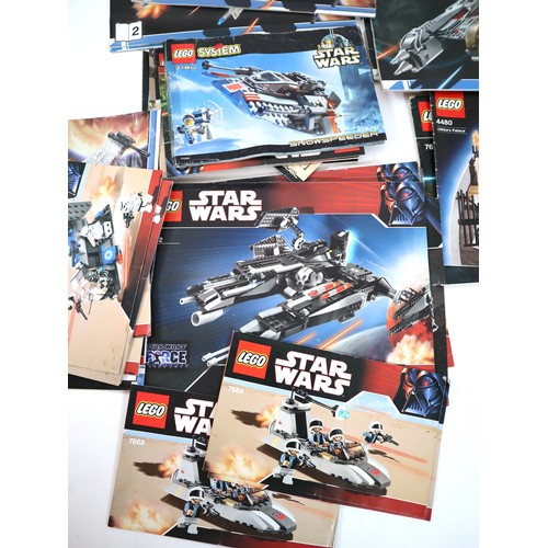 195 - LEGO Star Wars Collection of various instruction booklets from various sets from last 20 years +