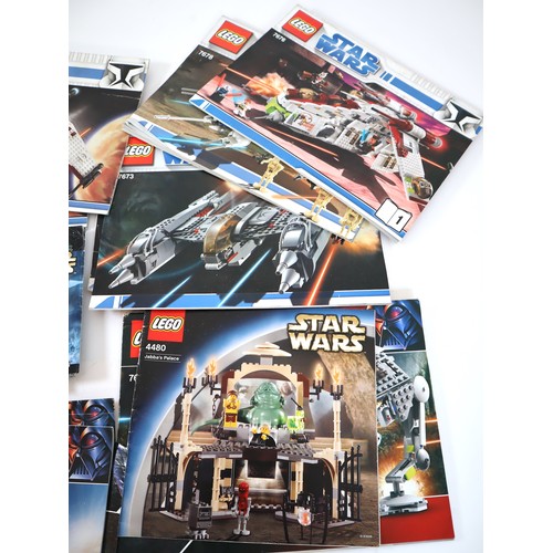 195 - LEGO Star Wars Collection of various instruction booklets from various sets from last 20 years +