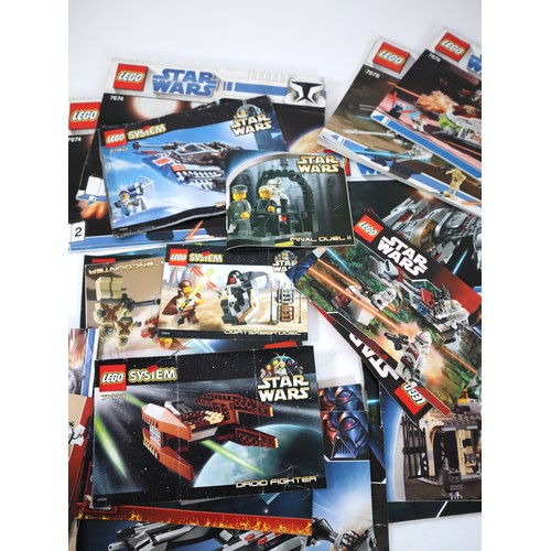 195 - LEGO Star Wars Collection of various instruction booklets from various sets from last 20 years +