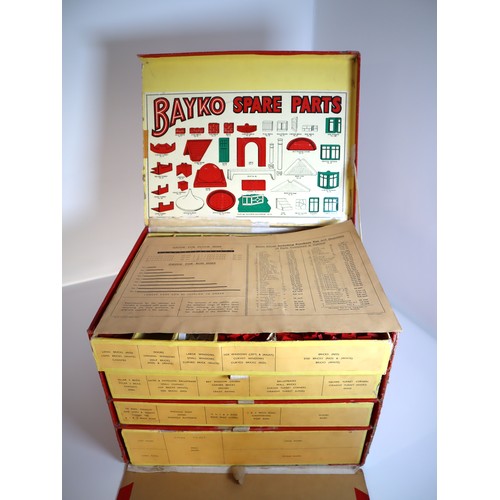 21 - Rare Bayko retailers ‘Spare Parts’ counter top cabinet, circa 1950 - Rare Bayko retailers ‘Spare Par... 