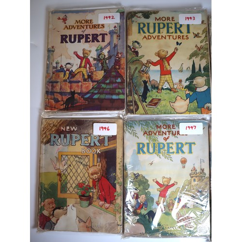 6 - 1941 - 1949 Rupert Bear Annuals , Alfred Bestall First Editions