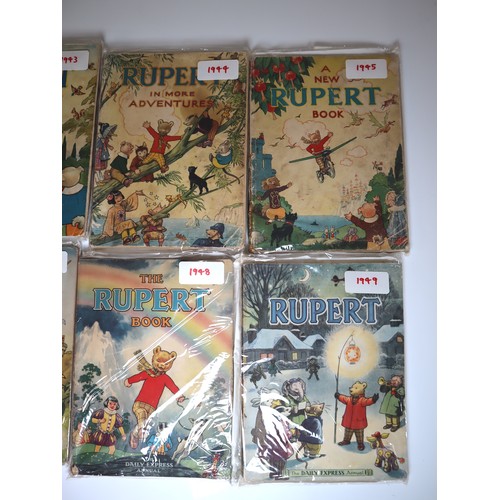 6 - 1941 - 1949 Rupert Bear Annuals , Alfred Bestall First Editions