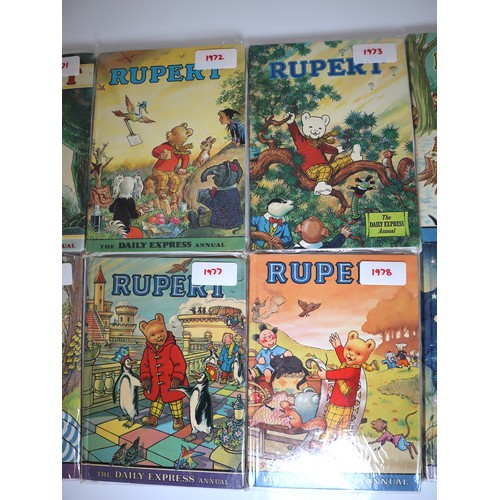 9 - Complete 1970-1979 Rupert Bear Annual's