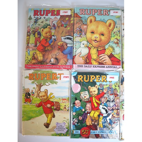 10 - Complete 1980-1989 Rupert Bear Annual's