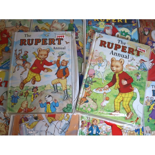 11 - Complete 1990-1999 Rupert Bear Annual's including signed 1996 Annual by John Harrold