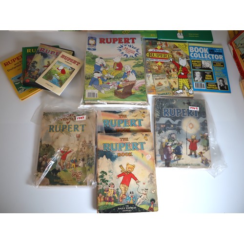 19 - Collection of Rupert Bear Books / Annuals from 1940's - 2000's including Mary Tourtell, 100 years of... 