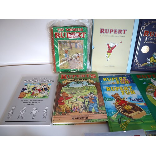 19 - Collection of Rupert Bear Books / Annuals from 1940's - 2000's including Mary Tourtell, 100 years of... 