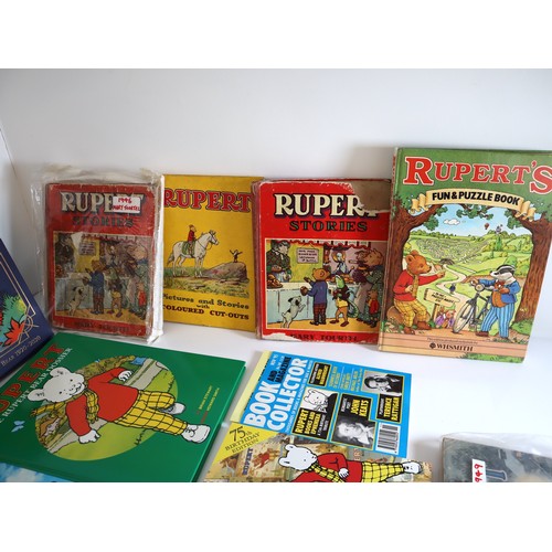 19 - Collection of Rupert Bear Books / Annuals from 1940's - 2000's including Mary Tourtell, 100 years of... 