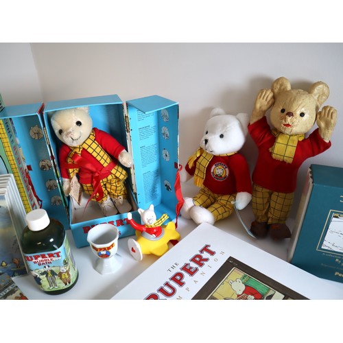 20 - Vintage Rupert Bear Collectors Pieces & Literature, including 1970's sealed box of tissues, Merrytho... 