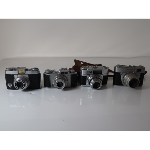 57 - Vintage 35mm Cameras - Beauty 35, Braun Paxette, Altix - n & Akarelle Prontor 5