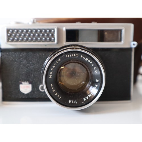 61 - Vintage 35mm Cameras - Agfa Super Silette-L, Walz Electric 18 w/ Komminar 1:1.8 4.5cm lens, Corfield... 