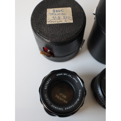 70 - Vintage Camera lenses - Sirius f3.5 -4.5 28-70mm, Takumar 1:2 55m, SMC Takumar f1.8 55mm, SMC Takuma... 