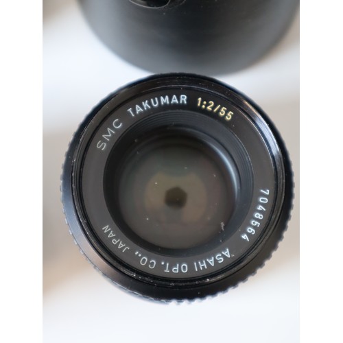 70 - Vintage Camera lenses - Sirius f3.5 -4.5 28-70mm, Takumar 1:2 55m, SMC Takumar f1.8 55mm, SMC Takuma... 