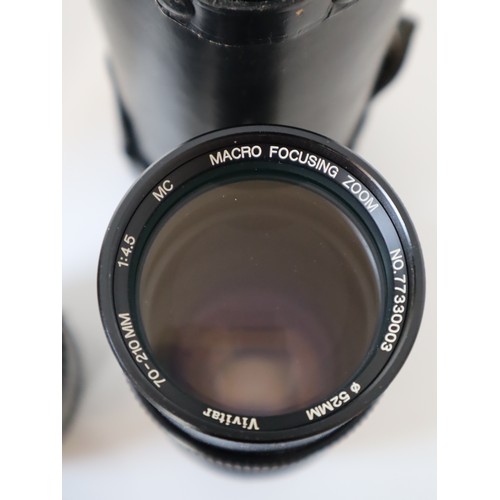 70 - Vintage Camera lenses - Sirius f3.5 -4.5 28-70mm, Takumar 1:2 55m, SMC Takumar f1.8 55mm, SMC Takuma... 