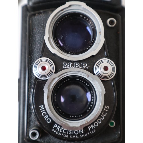 78 - MPP Microflex TLR Vintage Camera w/ Case & MPP Micronar Lens