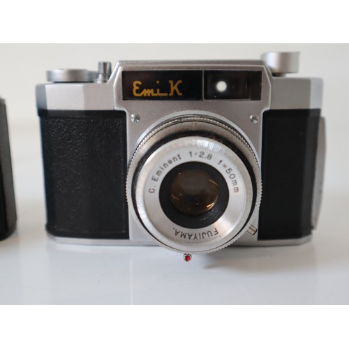 84 - Collection of Vintage Cameras - EMI K 35, Lloca Quick A, Prinz 35ER, Finetta, Finetta 88, EXA 500