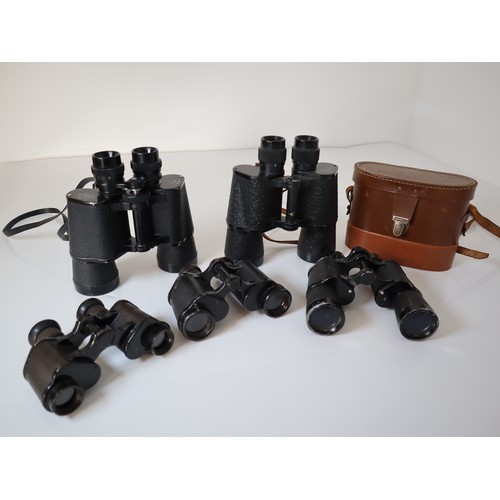 90 - WW1 1916 Binocular Prismatic No 3 Mk 1 with case , Claritas Lightweight 10x35, unbranded 6x30, Winds... 