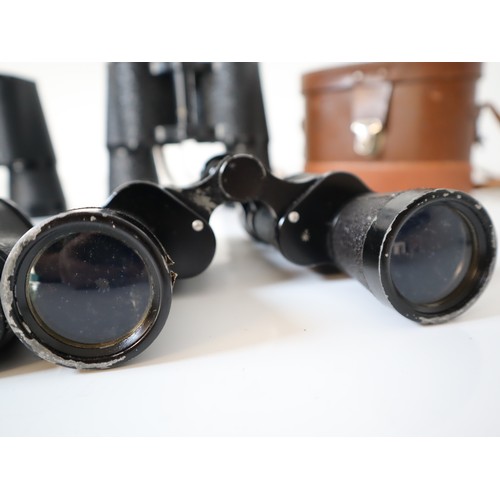 90 - WW1 1916 Binocular Prismatic No 3 Mk 1 with case , Claritas Lightweight 10x35, unbranded 6x30, Winds... 