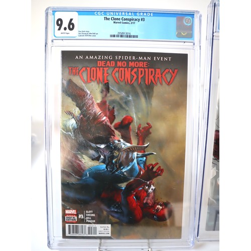 105 - The Clone Conspiracy 3 Marvel CGC 9.6 + Peter Parker The Spectacular Spider Man 300 Dell'Otto Varian... 